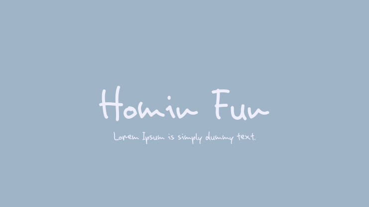 Homin Fun Font