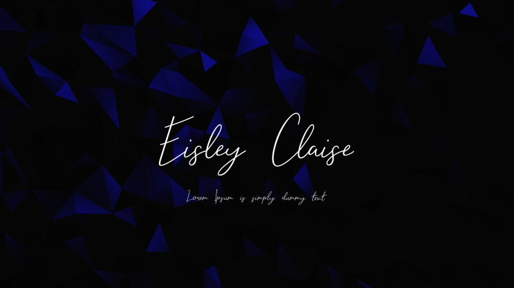 Eisley Claise Font