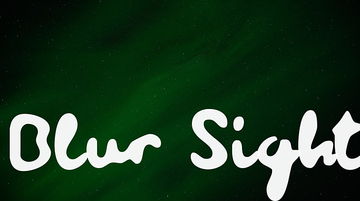 Blur Sight Font