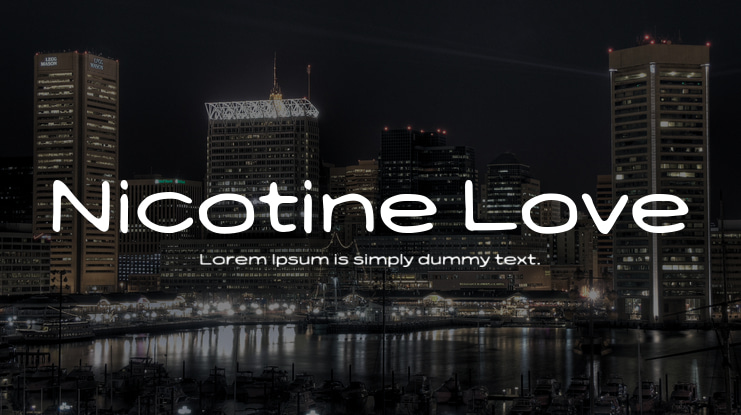 Nicotine Love Font