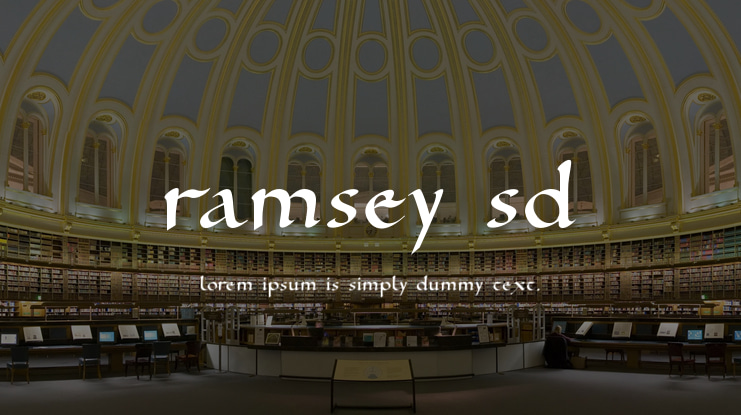 Ramsey SD Font