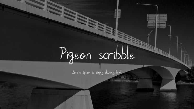 Pigeon_scribble Font