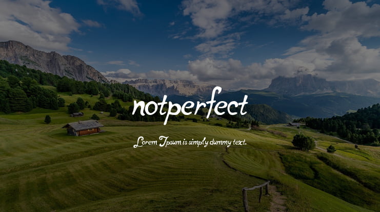 notperfect Font