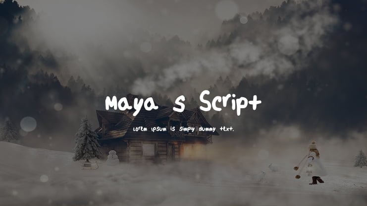 Maya_s_Script Font