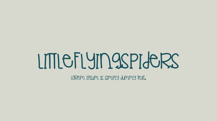 LittleFlyingSpiders Font
