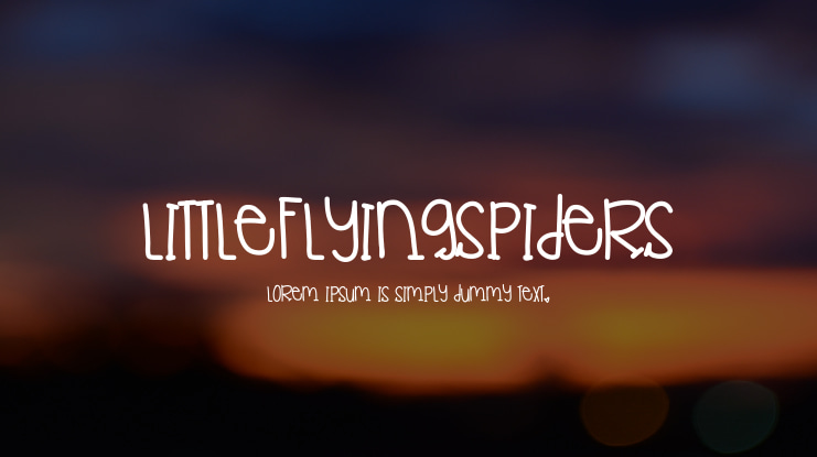 LittleFlyingSpiders Font