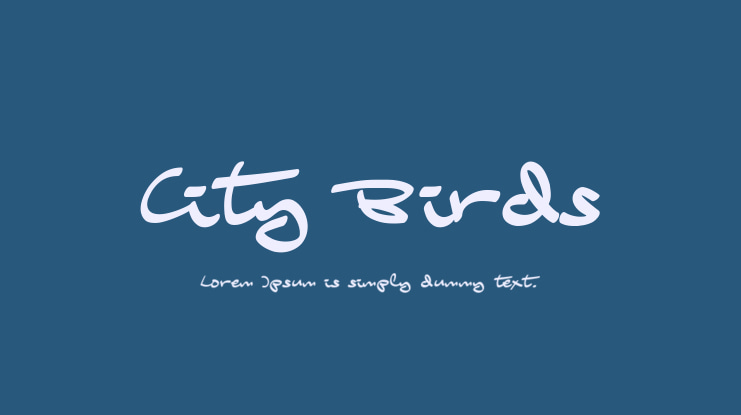 City Birds Font