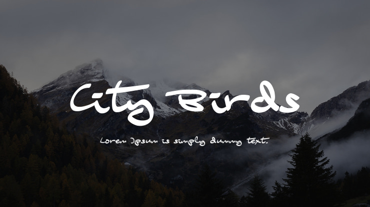 City Birds Font