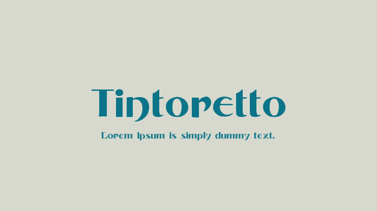 Tintoretto Font