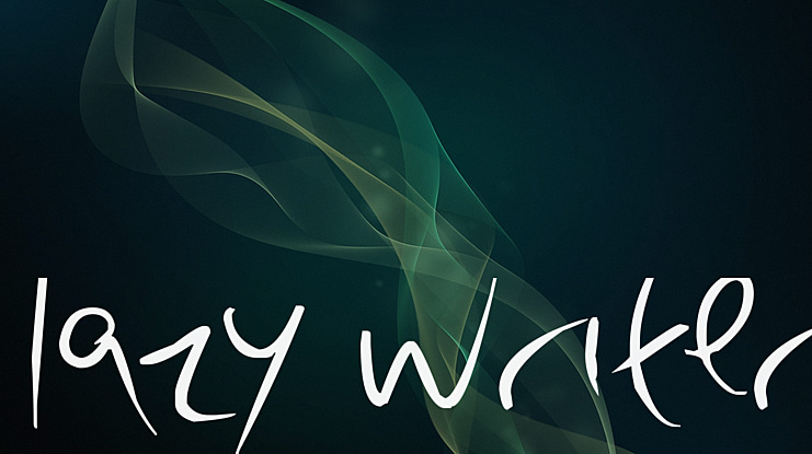 lazy writer Font