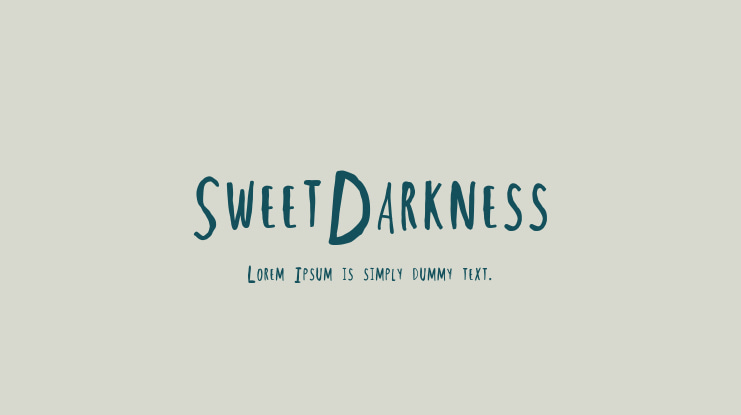 SweetDarkness Font