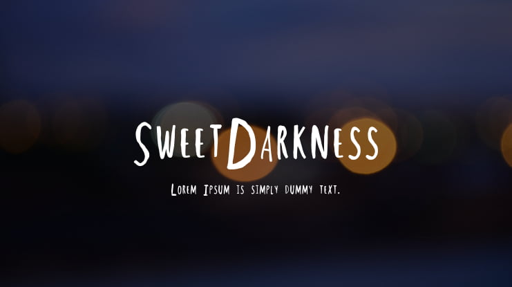 SweetDarkness Font