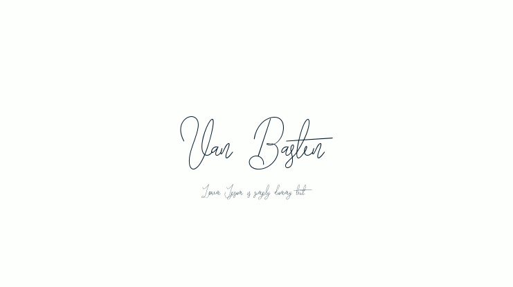 Van Basten Font Family