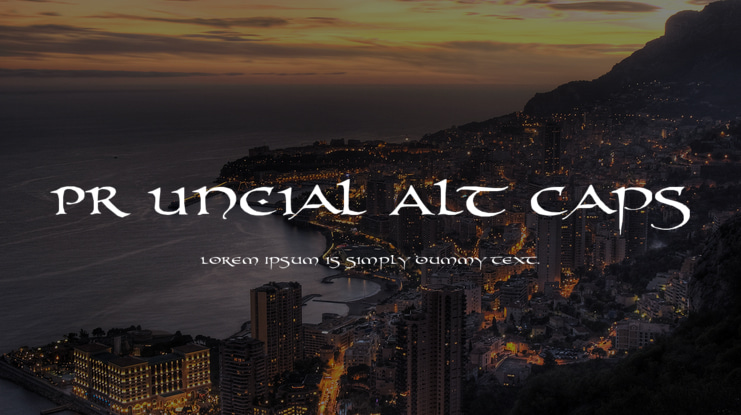 PR Uncial Alt Caps Font Family