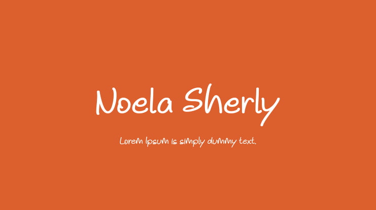 Noela Sherly Font Family