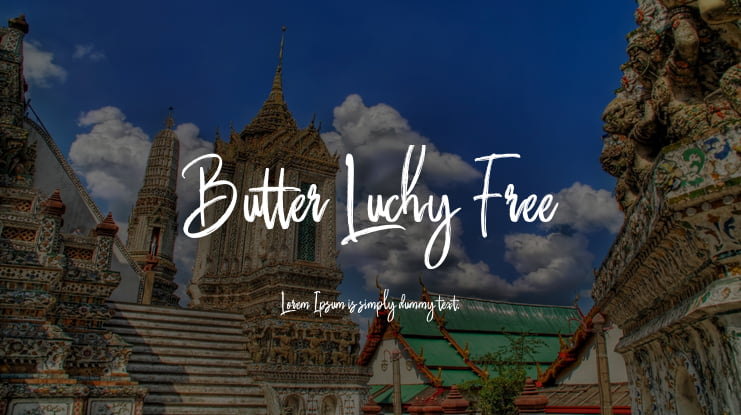 Butter Luchy Free Font