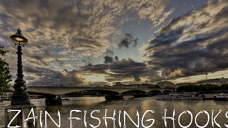 Zain Fishing Hooks Font