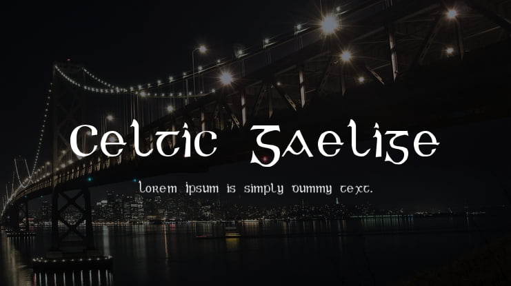 Celtic Gaelige Font