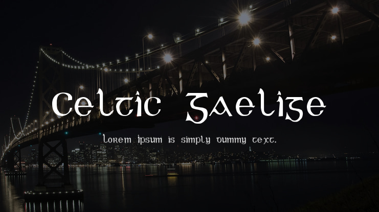 Celtic Gaelige Font