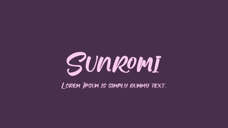 Sunromi Font