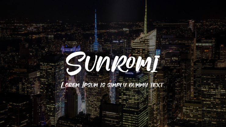 Sunromi Font