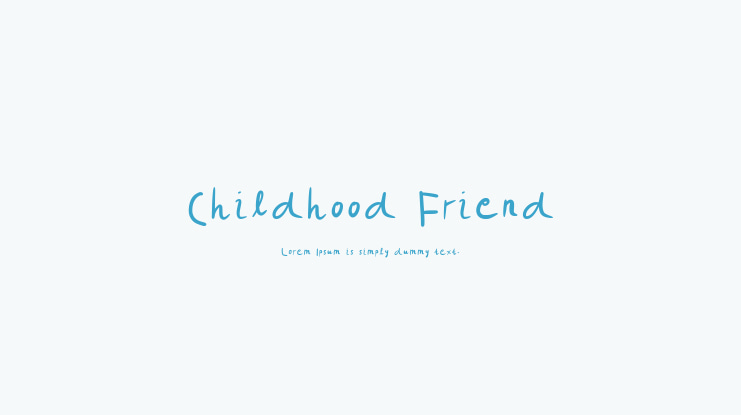 Childhood Friend Font