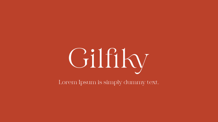 Gilfiky Font