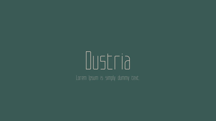 Dustria Font