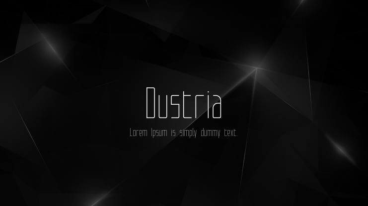 Dustria Font