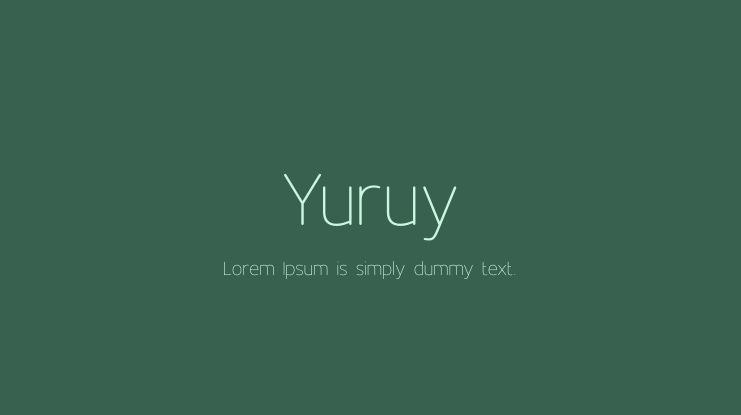 Yuruy Font