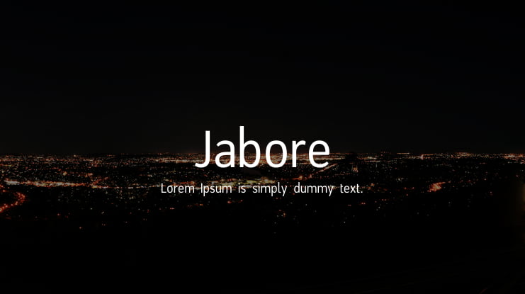 Jabore Font