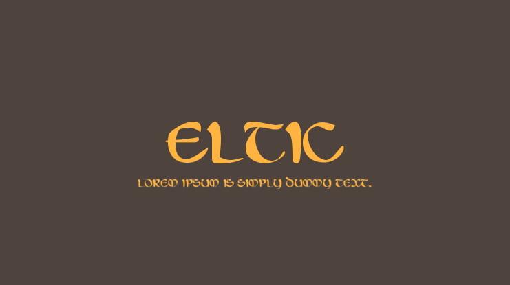 Eltic Font