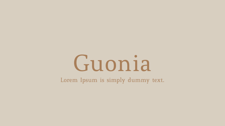 Guonia Font