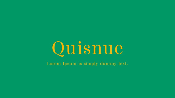 Quisnue Font