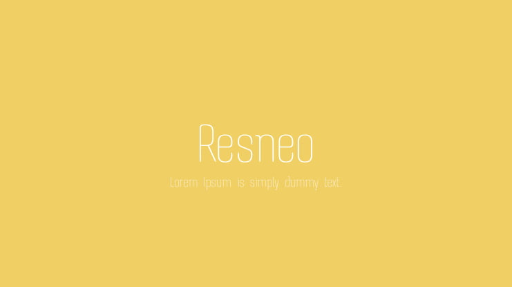 Resneo Font
