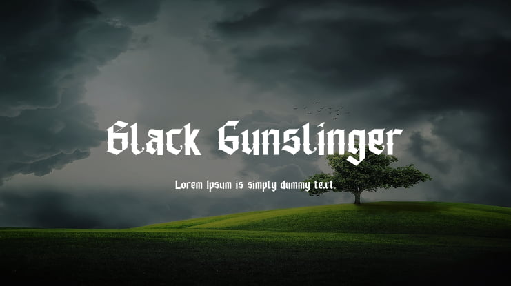 Black Gunslinger Font Family