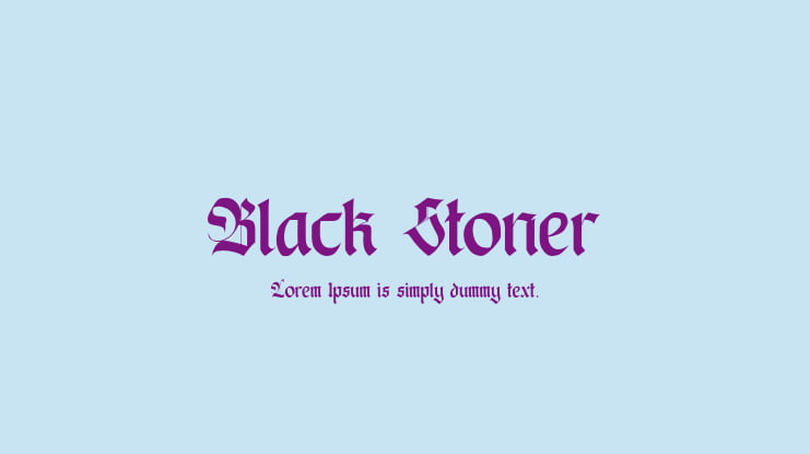 Black Stoner Font