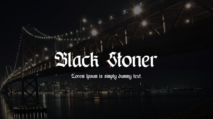 Black Stoner Font