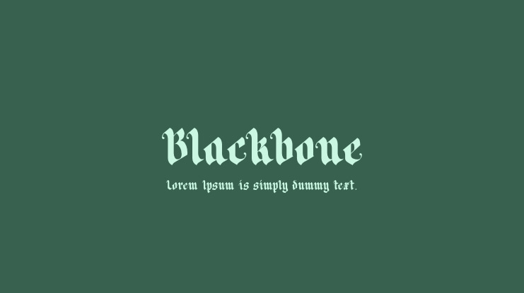 Blackbone Font