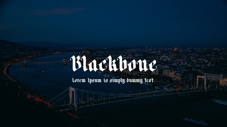 Blackbone Font
