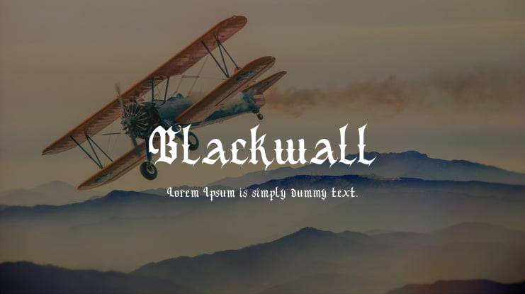 Blackwall Font