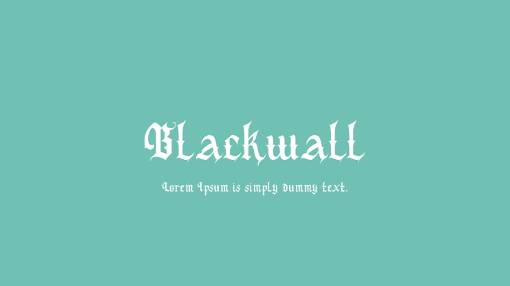 Blackwall Font
