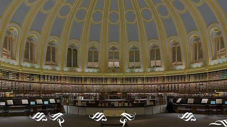 Blackland Ornament Font Family