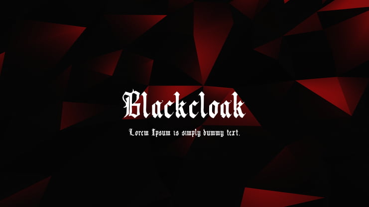 Blackcloak Font