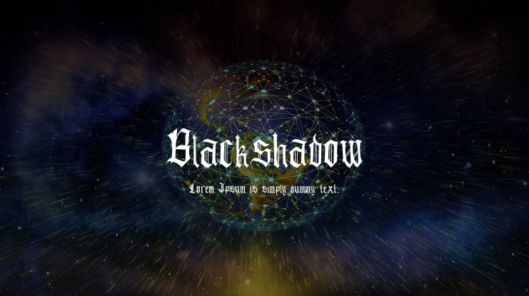 Blackshadow Font