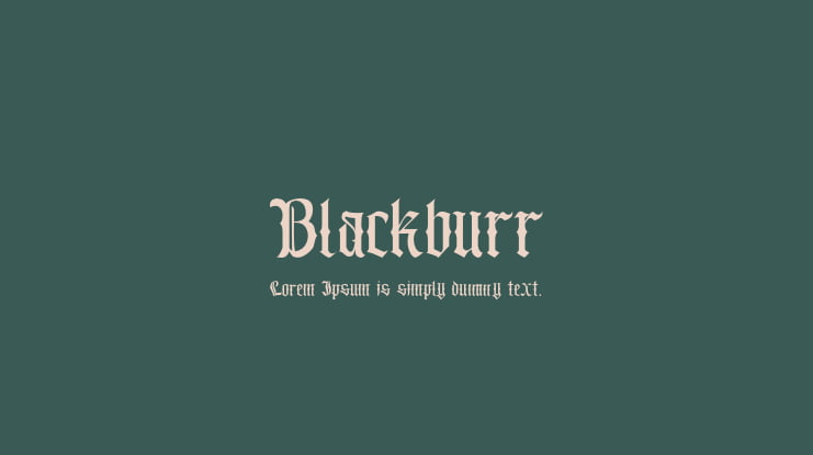 Blackburr Font