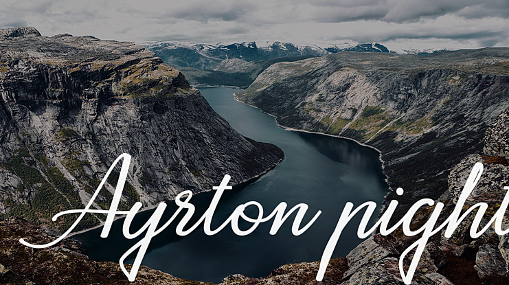 Ayrton pight Font