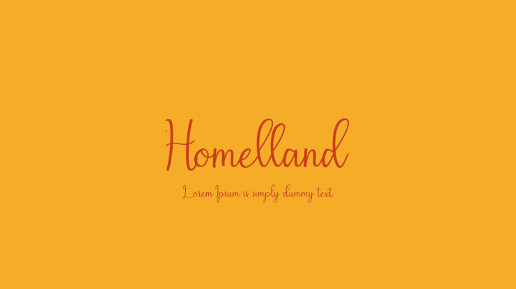Homelland Font