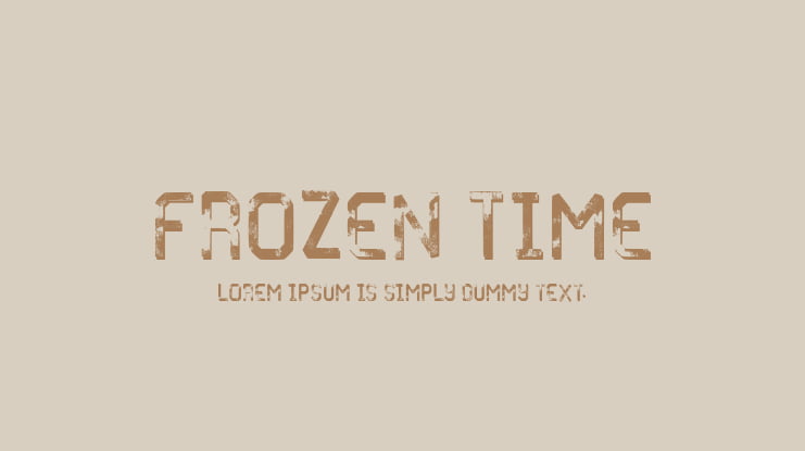 Frozen Time Font