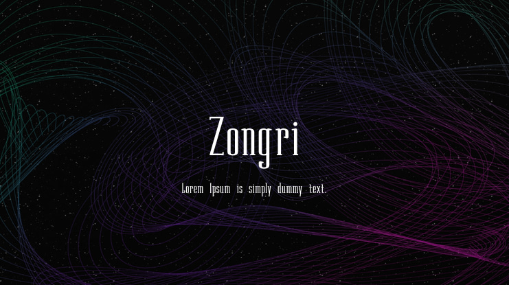 Zongri Font